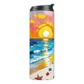 Bouteilles Isothermes Woman on Beach Tropical Scene (Tourné sur la gauche)