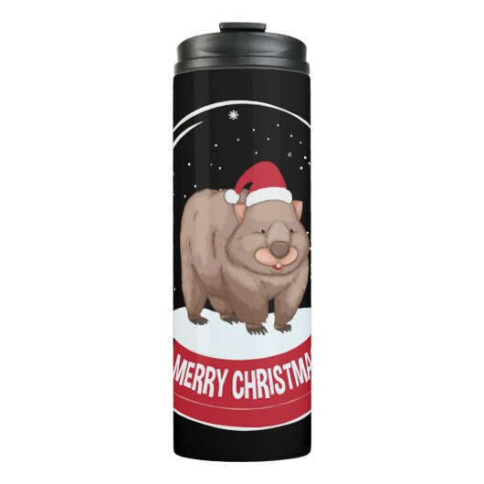 Bouteilles Isothermes Wombat Joyeux Noël Snowball (Devant)