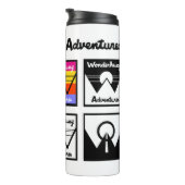 Bouteilles Isothermes Wonderhussy Adventures Répétition Logo (Tourné sur la droite)