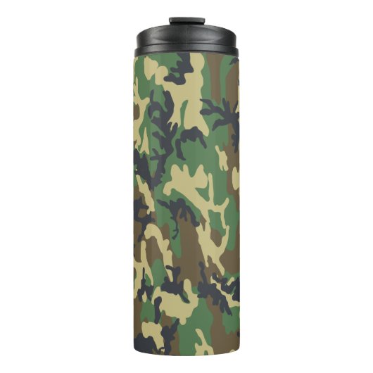 Bouteilles Isothermes Woodland Camo Pattern Travel Mug (Devant)