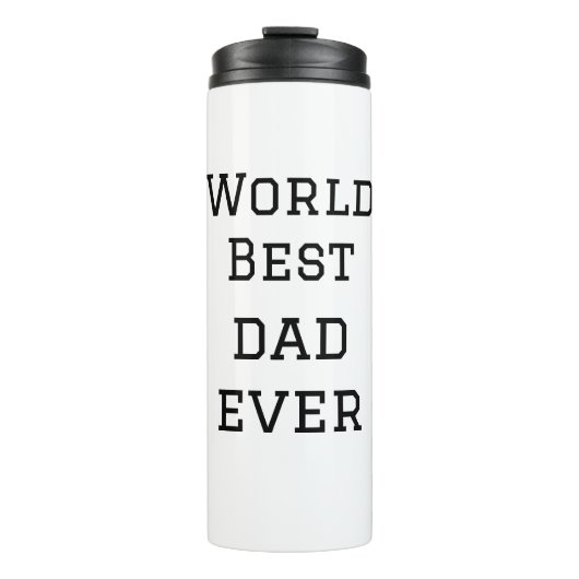 Bouteilles Isothermes World best dad ever fat ajouter nom texte sport te (Devant)