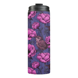 Bouteilles Isothermes Wrens dans l'anemone jardin thermo tumbler