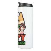 Bouteilles Isothermes Yappy Howlidays - Jote Christmas Dog Cartoon (Tourné sur la droite)