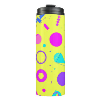 Bouteilles Isothermes Yellow Neon Memphis Geometric 80s Design