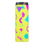 Bouteilles Isothermes Yellow Neon Memphis Geometric 80s Design (Dos)