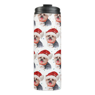 Bouteilles Isothermes Yorkshire Terrier Chien race Étoiles de Noël