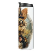 Bouteilles Isothermes Yorkshire Terrier Chien Steampunk (Tourné sur la droite)