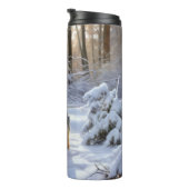 Bouteilles Isothermes Yorkshire Terrier Laisser Neige Noël (Tourné sur la droite)