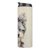 Bouteilles Isothermes Yorkshire Terrier Puppy Peinture Chien original (Tourné sur la droite)