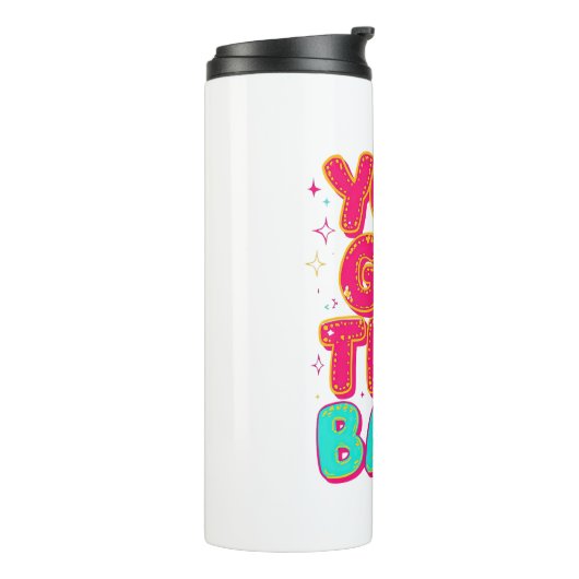 Bouteilles Isothermes "You Got This Babe" Pink Sparkle Typography (Tourné sur la gauche)