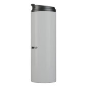 Bouteilles Isothermes Your Name on Gray Tumbler (Tourné sur la droite)