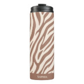 Bouteilles Isothermes Zebra Print-Mocha Mousse (Devant)
