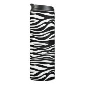 Bouteilles Isothermes Zebra Print, Zebra Stripes, Noir Et Blanc (Tourné sur la droite)
