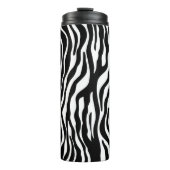 Bouteilles Isothermes Zebra rayures motif noir & blanc + vos idées (Devant)