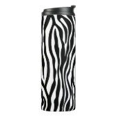 Bouteilles Isothermes Zebra rayures motif noir & blanc + vos idées (Tourné sur la gauche)
