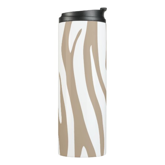 Bouteilles Isothermes Zèbre beige (Tourné sur la gauche)