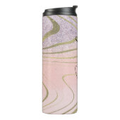 Bouteilles Isothermes Zèbre Faux Or (Tourné sur la gauche)