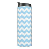 Bouteilles Isothermes Zigzag bleu, Chevron bleu, Motif géométrique (Tourné sur la droite)