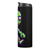 Bouteilles Isothermes zombie drôle Halloween 8 bits  (Tourné sur la droite)