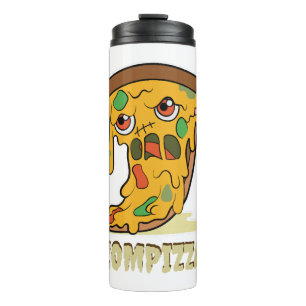 Bouteilles Isothermes Zombie Pizza Zompizza Drôle Halloween Kawaii