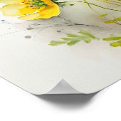 Bouteilles Jaunes Poster d'impression (Coin)