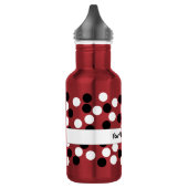 Bouteilles réutilisables à points Polka blancs et (Gauche)
