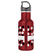 Bouteilles réutilisables à points Polka blancs et (Dos)