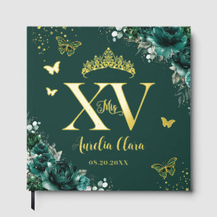 Bouteilles Roses Emerald Gold Quinceañera