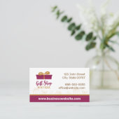 Boutique cadeaux Bourgogne Carte de visite actuel (Debout devant)