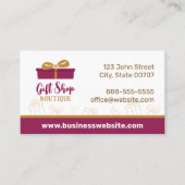 Boutique cadeaux Bourgogne Carte de visite actuel (Devant)