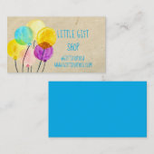 Boutique cadeaux carte de visite de ballons modern (Devant / Derrière)