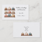 Boutique Carte de visite Accessoires pour sac à ma (Devant / Derrière)
