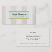 Boutique Carte de visite en Grandes Blances et Bei (Devant / Derrière)