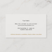 Boutique Carte de visite en Grandes Blances et Bei (Dos)