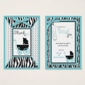 Boutique Chic Boy TY Gift Label Visitekaartje (Voorkant /achterkant)