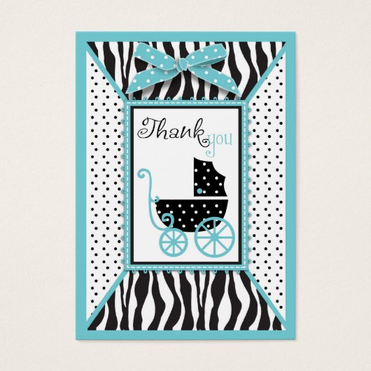 Boutique Chic Boy TY Gift Label Visitekaartje (Voorkant)