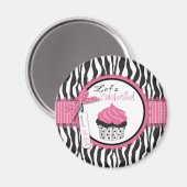 Boutique Chic Cupcakes Magnet Magneet (Voorkant / Achterkant)
