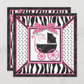 Boutique Chic Invitation Square Kaart (Voorkant / Achterkant)