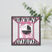 Boutique Chic Invitation Square Kaart (Staand voorkant)