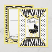 Boutique Chic TY Carte postale Jaune (Devant / Derrière)
