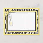 Boutique Chic TY Carte postale Jaune (Dos)