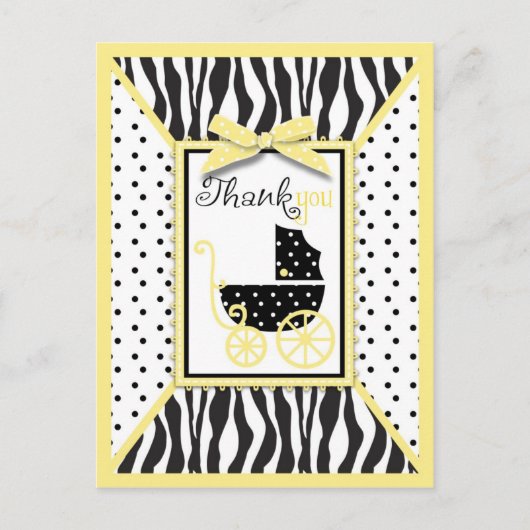 Boutique Chic TY Carte postale Jaune (Devant)