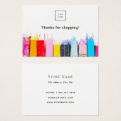 Boutique d'affaires merci pour vos achats  (Devant & derrière)