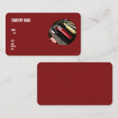 BOUTIQUE DE BARBER CARTE DE VISITE MODÈLE DE BASE (Devant / Derrière)