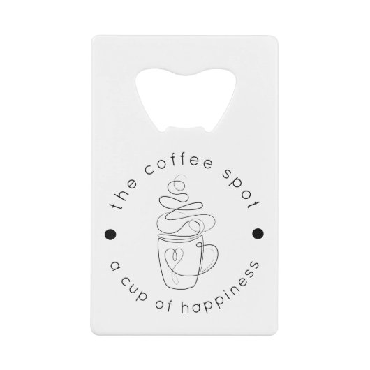 Boutique De Café Personnalisée Ajouter Votre Logo  (Devant)