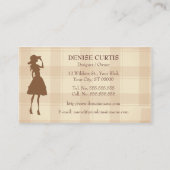 Boutique de cru de calibre de carte de visite de (Dos)