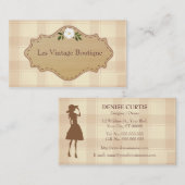 Boutique de cru de calibre de carte de visite de (Devant / Derrière)