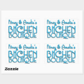 Boutique de cuisine Titre Stickers Rectangle (4) (Feuille)
