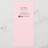 Boutique de donut Liste des prix / Carte de menu (Dos)