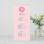 Boutique de donut Liste des prix / Carte de menu (Debout devant)